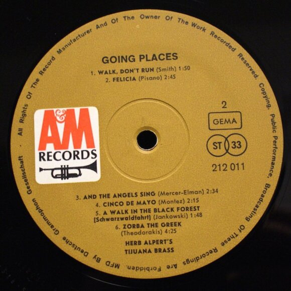 Herb Alpert and The Tijuana Brass, Going Places Vinyl Record - Picture 7 of 14